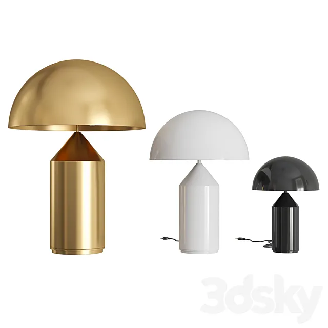 Atollo metal table lamp 3DSMax File