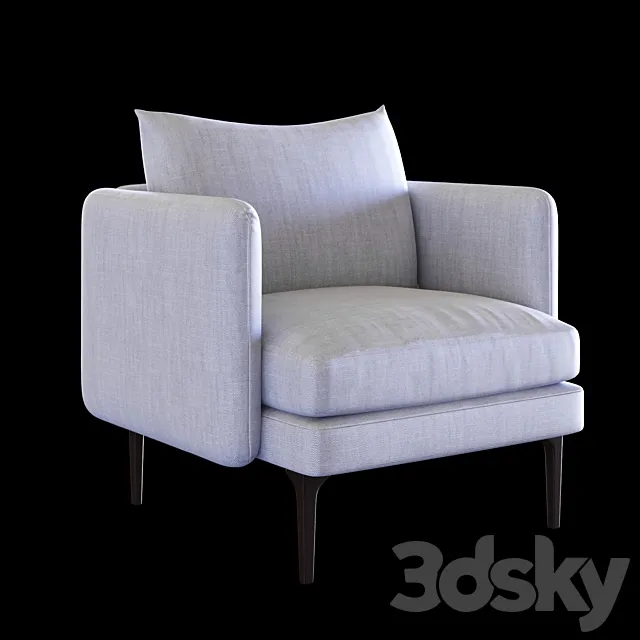 Auburn Chair by West Elm 3ds Max