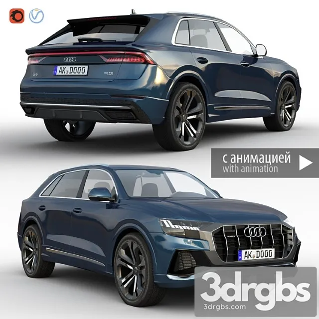 Audi Q8 2019 3dsmax Download