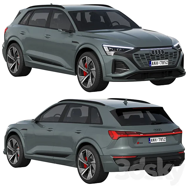 Audi Q8 e-tron 3ds Max