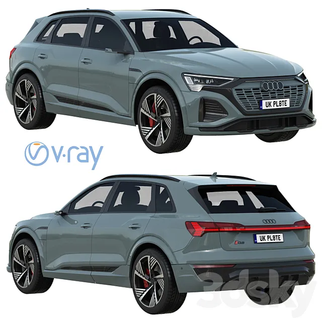 Audi Q8 e-tron 3DS Max Model