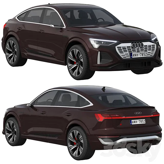 Audi Q8 Sportback e-tron 3ds Max
