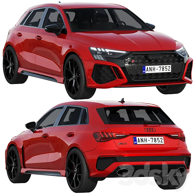 Audi RS3 Sportback 2021 3ds Max