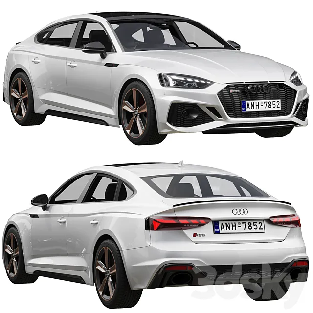 Audi RS5 Sportback 2020 3DS Max Model