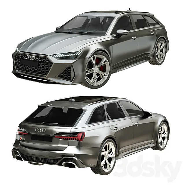 Audi RS6 2020 3DSMax File