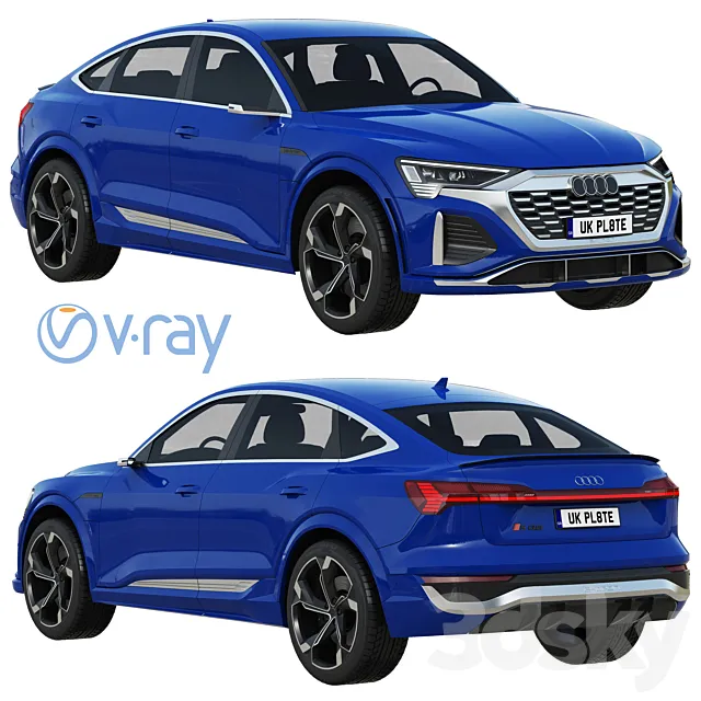 Audi SQ8 Sportback e-tron 3DS Max Model