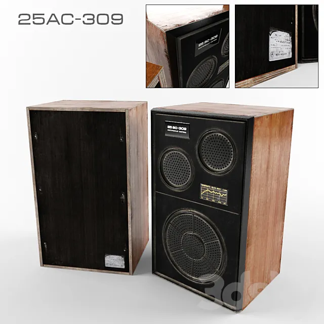 Audio system 25AS-309 3ds Max