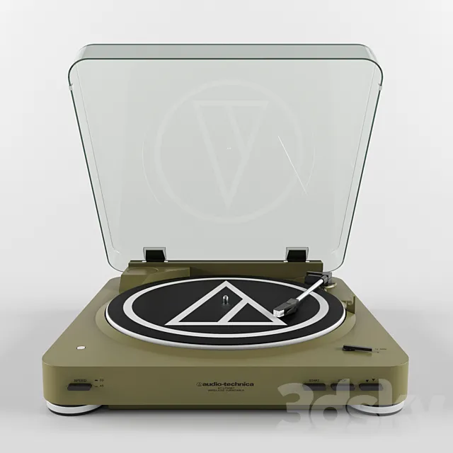 Audio technica turntable 3DS Max Model