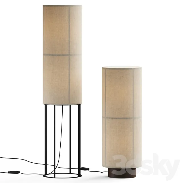 Audo Copenhagen Hashira Floor Lamp 3DS Max Model