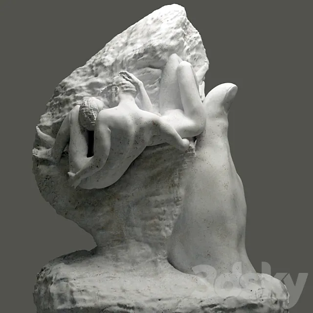 Auguste Rodin The Hand Of God 3DSMax File