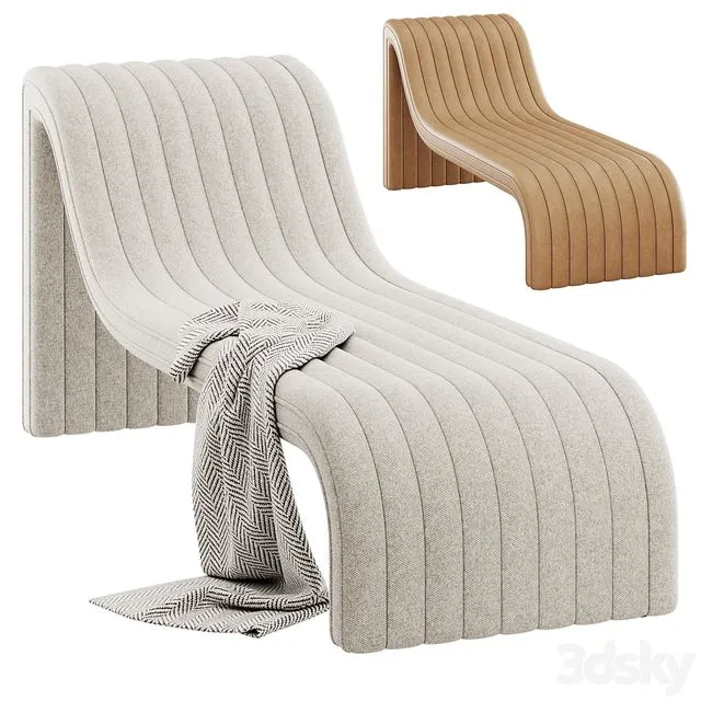 Augustine Chaise Lounge by Four Hands 3dsMax Model