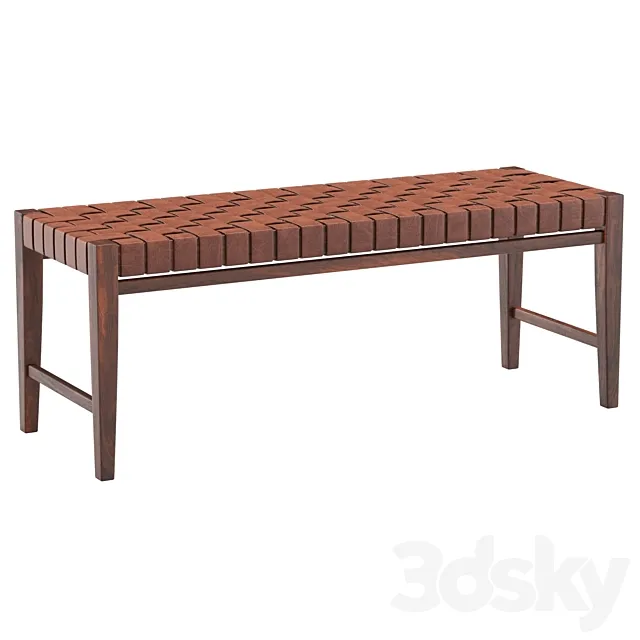 Augusto Woven Bench 3ds Max