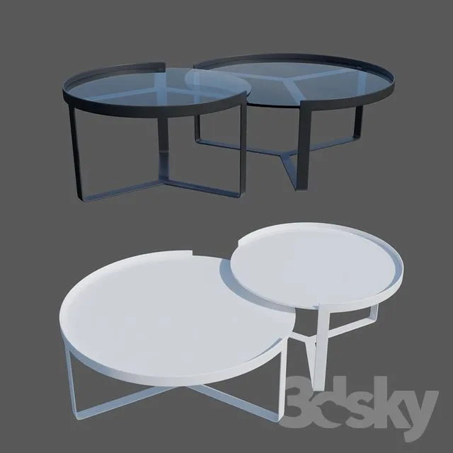 Aula Nesting Coffee Table 3dsMax Model