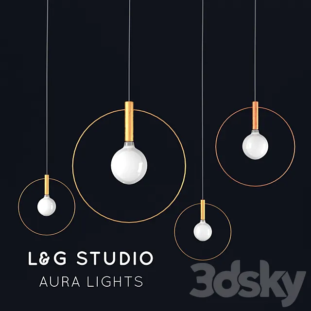 Aura light lamp 3DSMax File