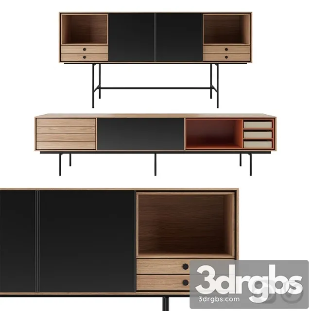 Aura sideboard with adjustable front panel by treku 2 3dsmax Download