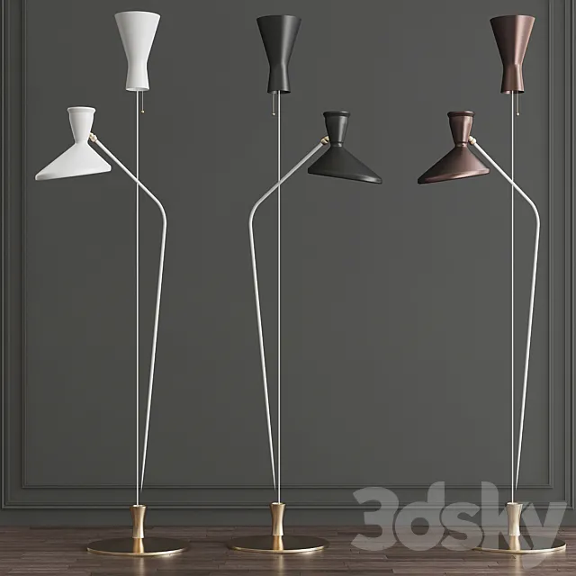 AUSTEN DUAL FUNCTION FLOOR LAMP 3DS Max Model