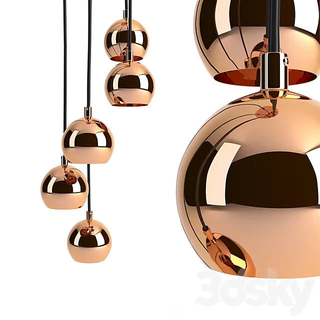 Austin Cluster Pendant 3ds Max