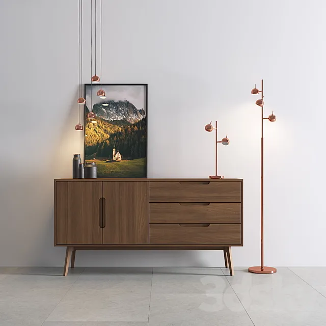 Austin Floor Lamp 3ds Max