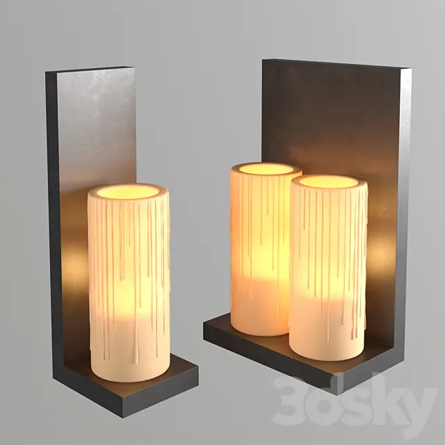 Authentage – Bellefeu Wall Candle 3DSMax File
