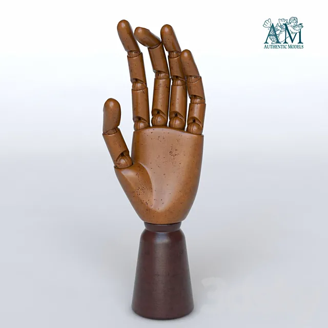 Authentic Models MG001F Art Hand 3DS Max Model