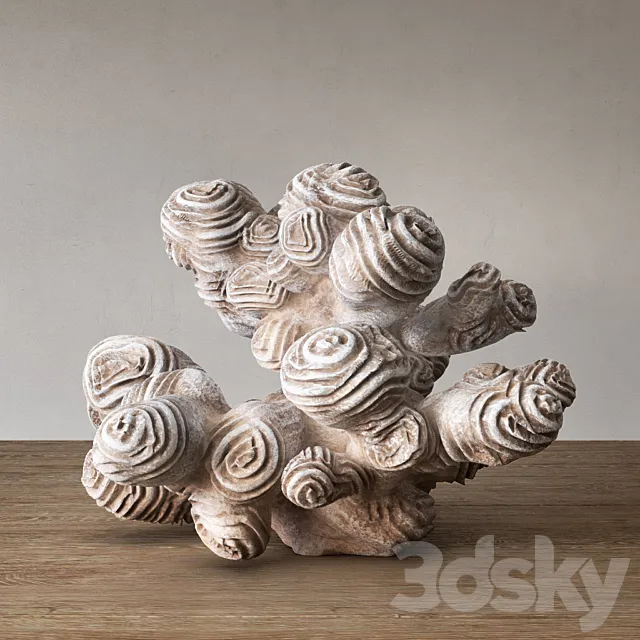 Author sculpture coral 3DS Max Model