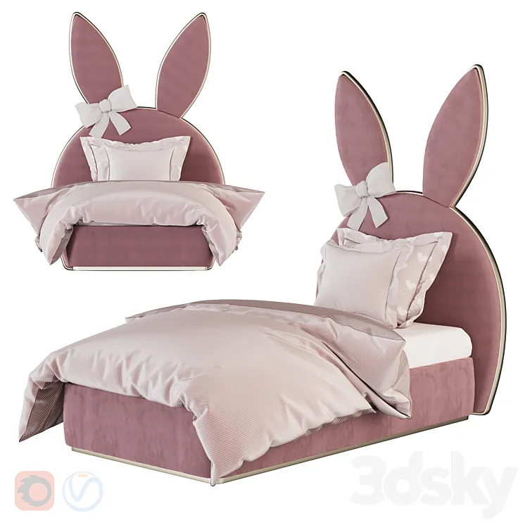 Author's bunny bed 3DS Max