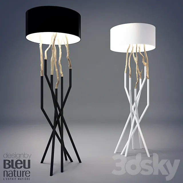 Autlayn floor lamp with shade 3ds Max