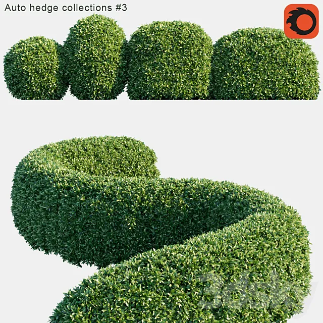 Auto hedge collections # 3 3ds Max