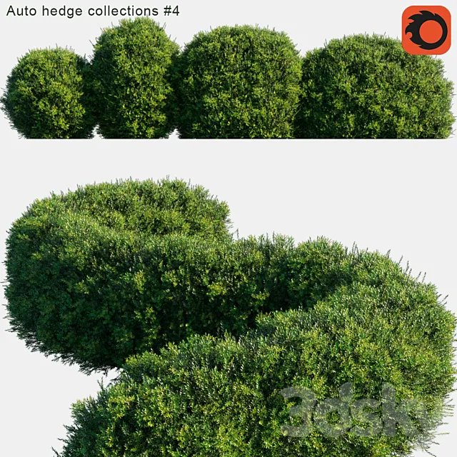 Auto hedge collections # 4 3ds Max