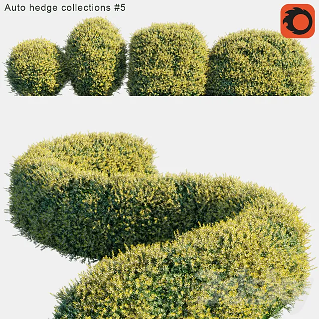 Auto hedge collections # 5 3DS Max Model