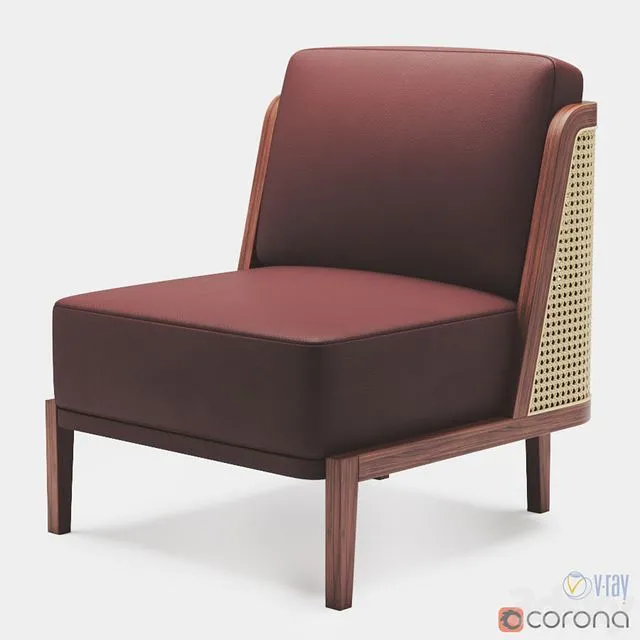 Autoban Throne rattan Lounge armchair 3dsMax Model