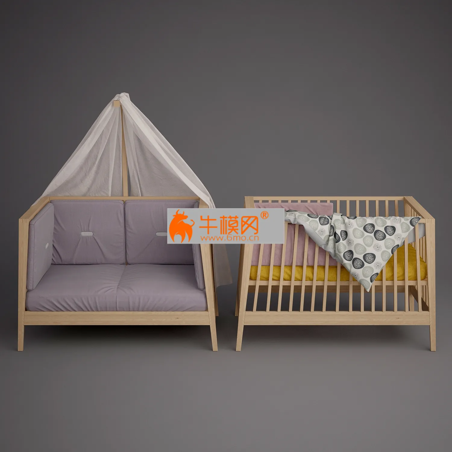 Baby cot Linea by Leander – 1064