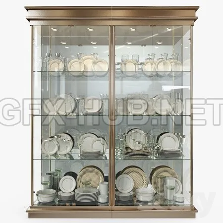 Birgit Israel Pair of american brass display cabinets – 1167