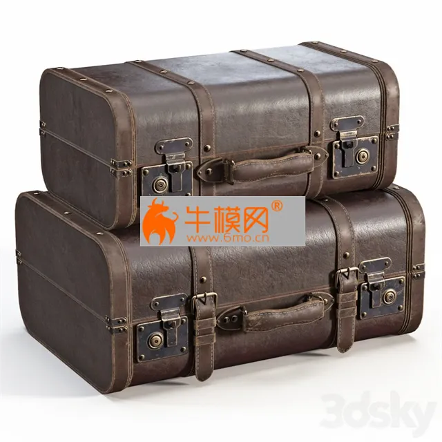 Brown Vintage Suitcases – 1259