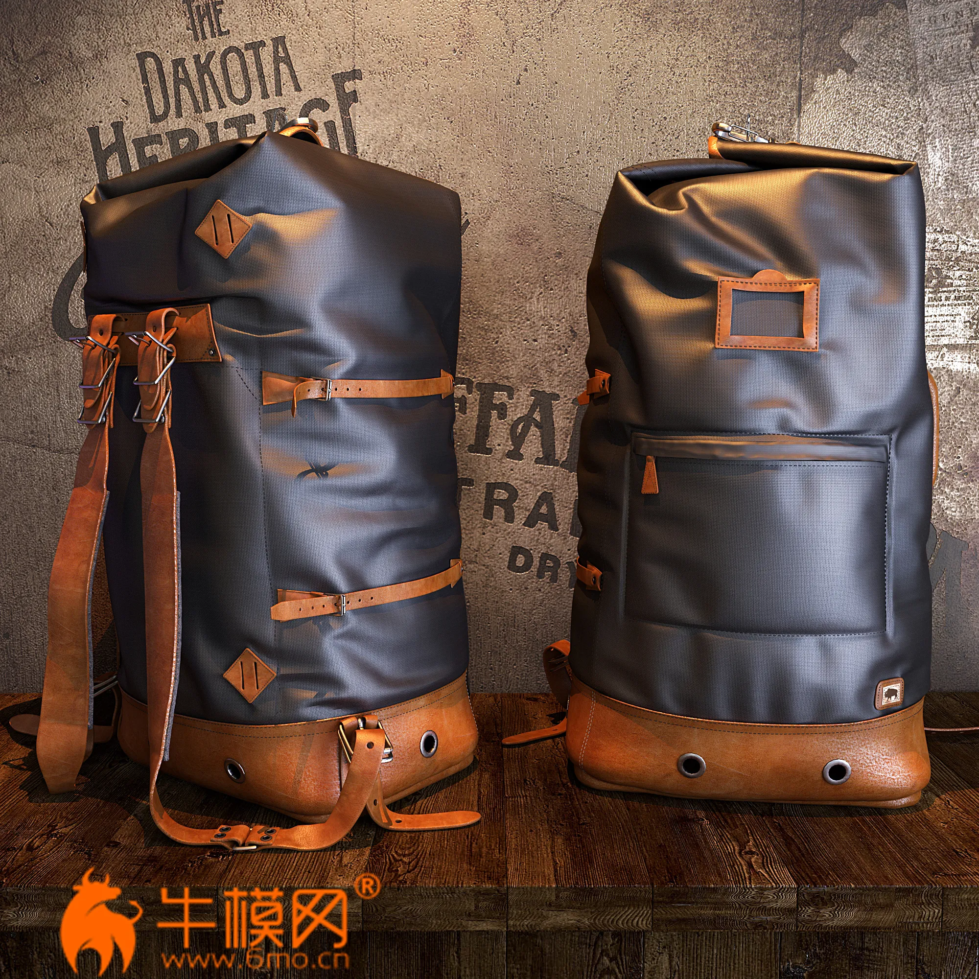 Buffalo Jackson Dakota Vintage Backpack Bag (max, obj) – 1261