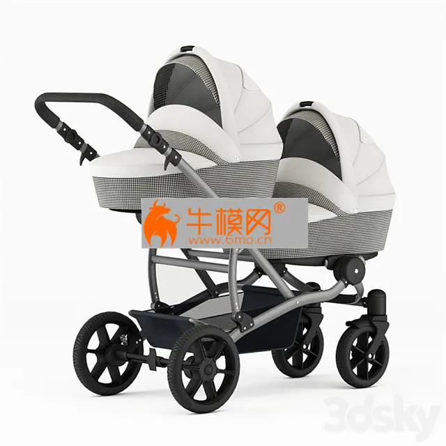 Carriage for twins for newborns – 1334