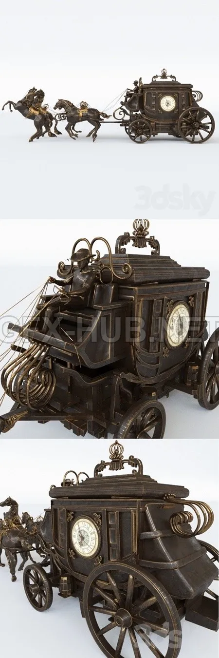 Coach clock – 1468