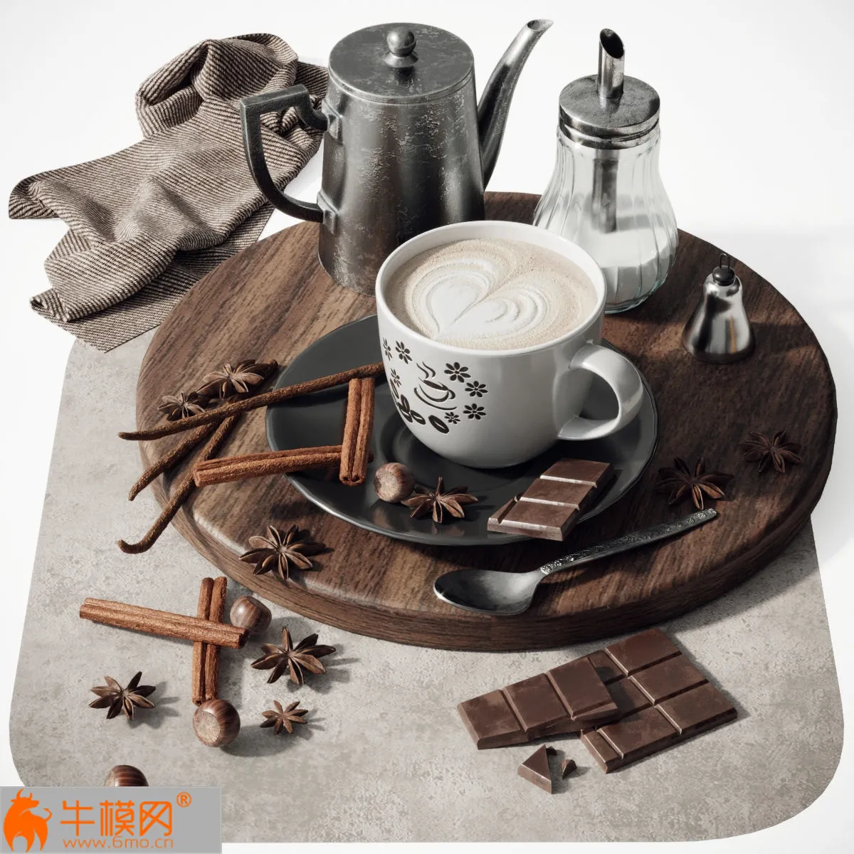 Coffee set 2 with vanilla sticks – 1470