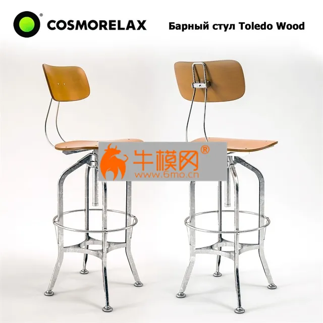 Cosmo relax Bar stool Toledo wood – 1535