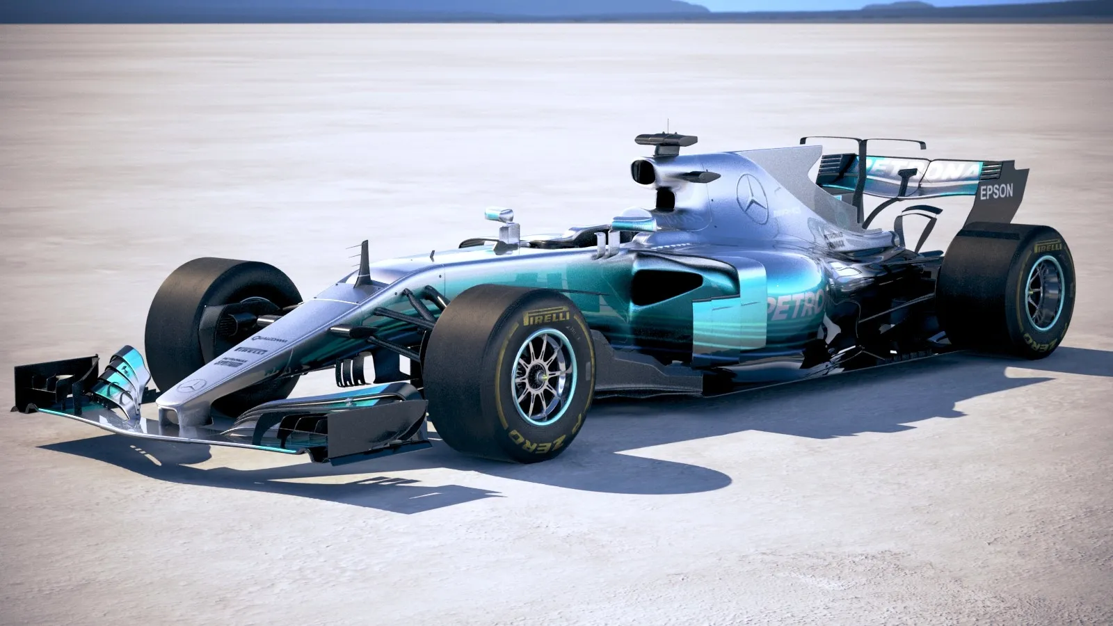 F1 Mercedes W08 2017 3D model – 1728