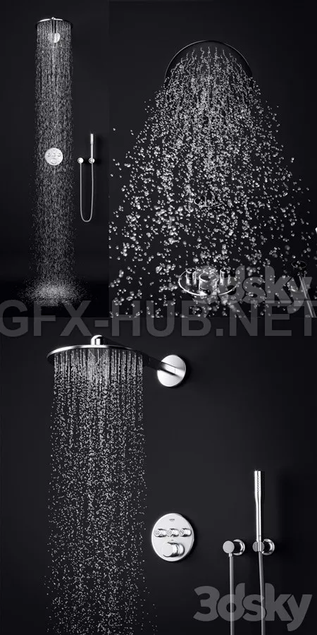 Grohe SmartControl Concealed Shower System – 1900
