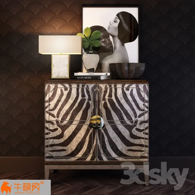 Horchow Vanna Zebra Cabinet – 1959