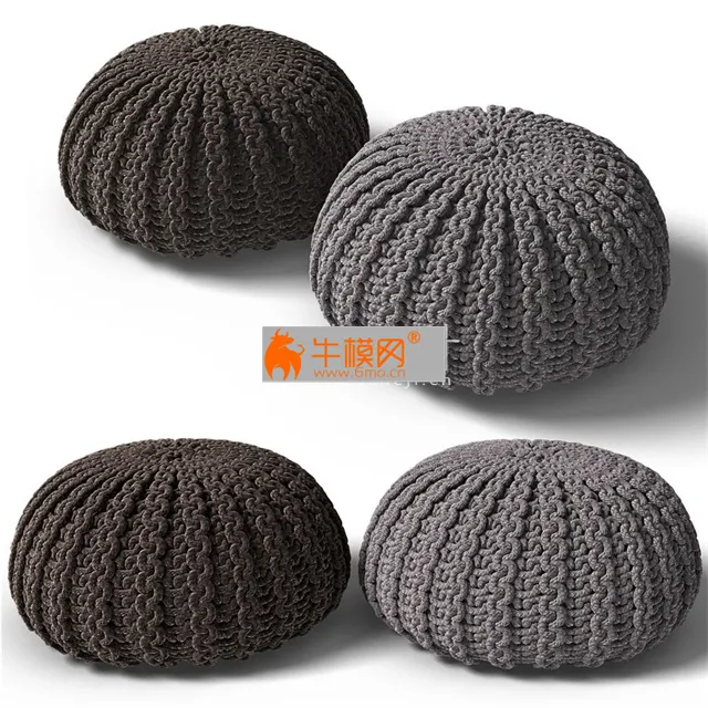 Knitted poof 2 – 2098