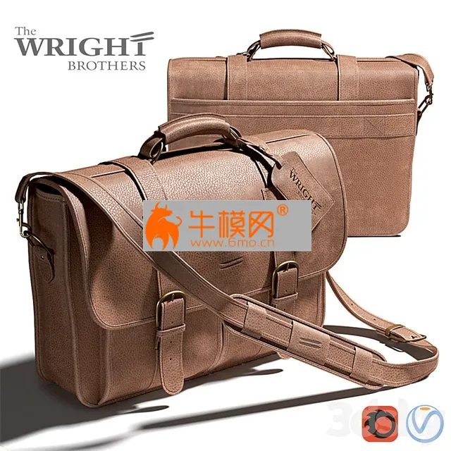 Leather mans bag from Wright Brothers – 2142