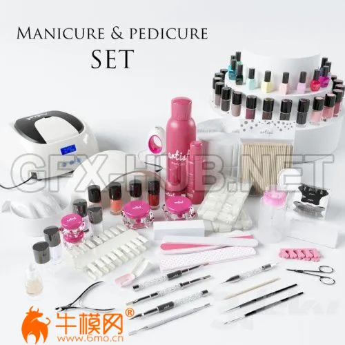 Manicure and Pedicure set (max 2011 Vray) – 2224