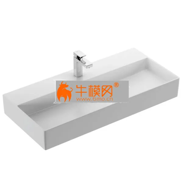 Memento 2.0 Surface-mounted Washbasin 100x47cm by Villeroy&Boch – 2270