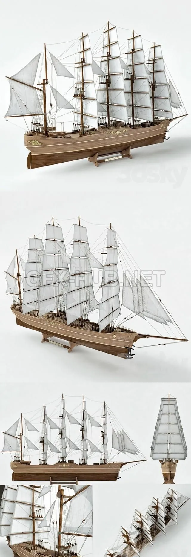 Sailboat 3D model – 2714