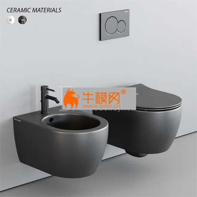 Scarabeo Ceramiche Moon Wall-Hung WC, design Massimiliano Braconi – 2729