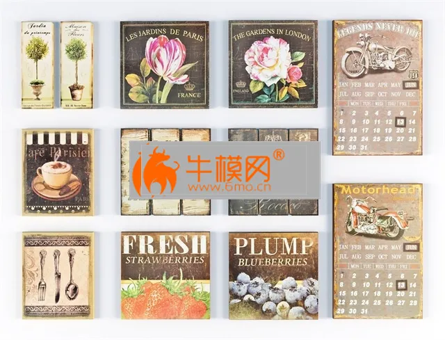 Set of antique paintings – 2789