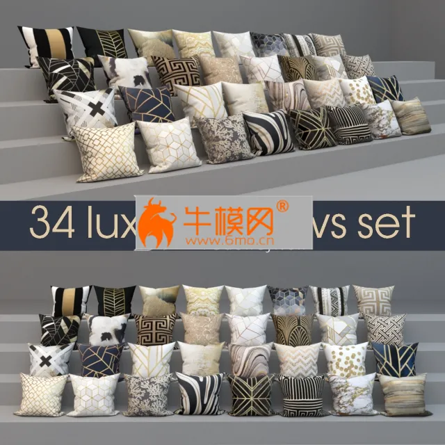 Set of luxury 34 pillows, set of 34 pillows – 2798